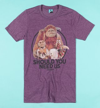 Labyrinth Should You Need Us Purple Marl T-Shirt Labyrinth Should You Need Us Purple Marl T-Shirt