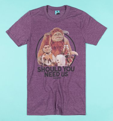 Labyrinth Should You Need Us Purple Marl T-Shirt Labyrinth Should You Need Us Purple Marl T-Shirt