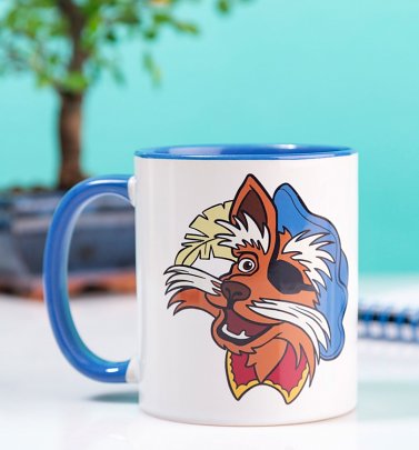Labyrinth Sir Didymus Blue Handle Mug Labyrinth Sir Didymus Blue Handle Mug
