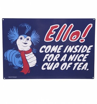 Labyrinth Worm Ello Metal Sign Labyrinth Worm Ello Metal Sign