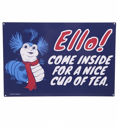 Labyrinth Worm Ello Metal Sign Labyrinth Worm Ello Metal Sign