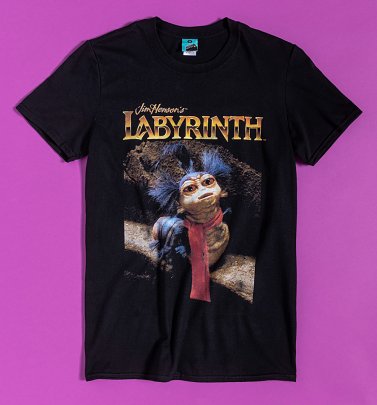 Labyrinth Worm Wall Black T-Shirt