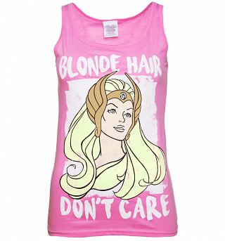 Women's Blonde Hair Don't Care She-Ra Vest Women's Blonde Hair Don't Care She-Ra Vest