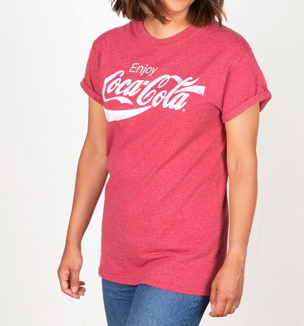 red coca cola t shirt