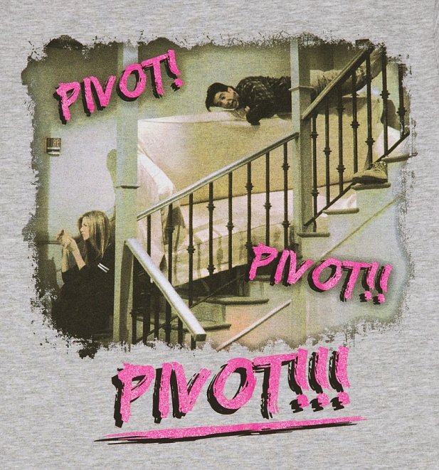 Women's Grey Friends Pivot T-Shirt Women's Grey Friends Pivot T-Shirt