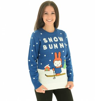 Women's Miffy Knitted Christmas Jumper Women's Miffy Knitted Christmas Jumper