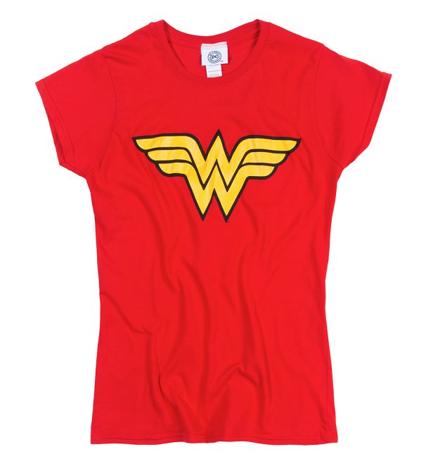 Women's Red Wonder Woman Logo T-Shirt Women's Red Wonder Woman Logo T-Shirt