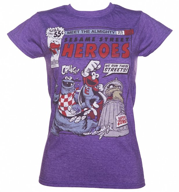 Women's Sesame Street Heroes T-Shirt Women's Sesame Street Heroes T-Shirt