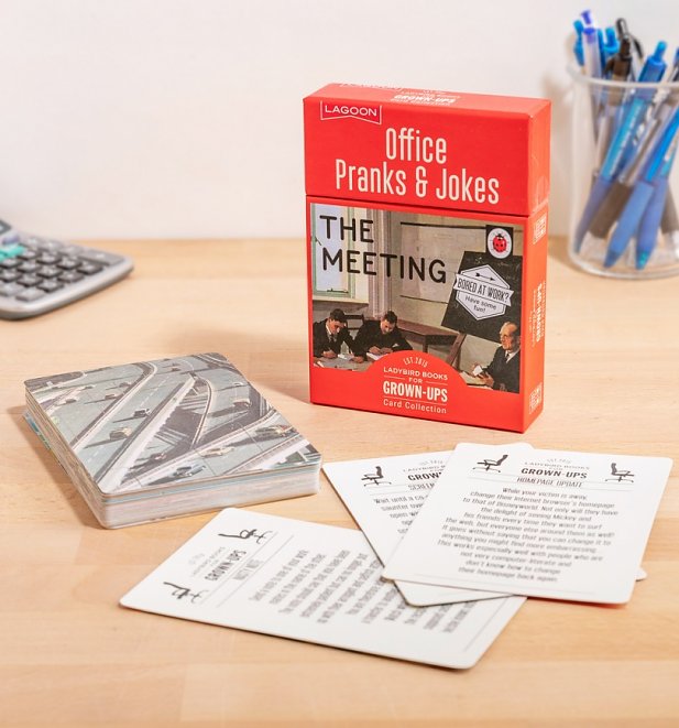 Ladybird Books For Grown Ups The Meeting Office Pranks & Jokes Card Collection