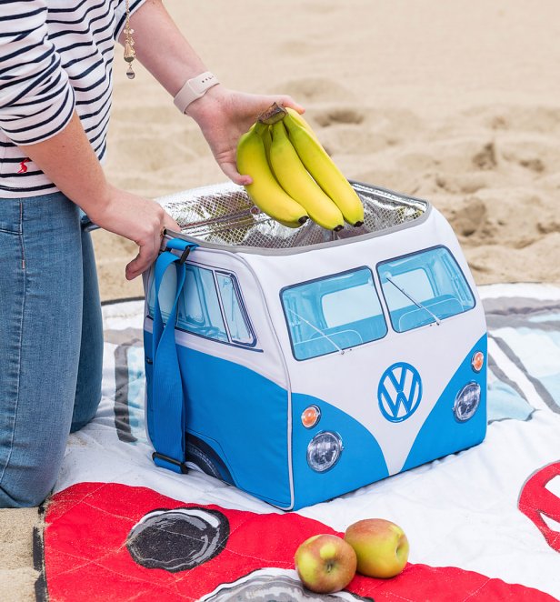 Large Blue VW Camper Van Cooler Bag