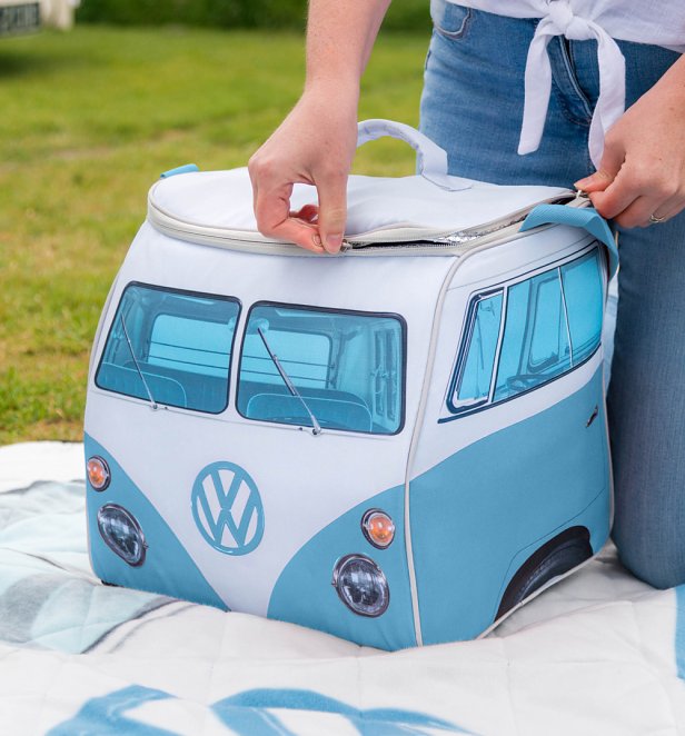 Large Blue VW Camper Van Cooler Bag