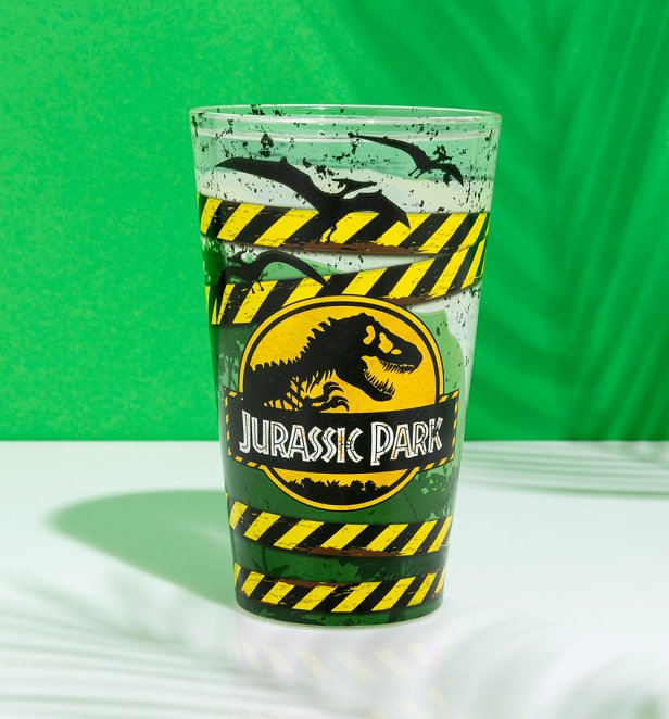 Jurassic Park High Voltage Large Glass