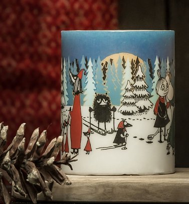 Large Moomin Winter Forrest Candle Large Moomin Winter Forrest Candle