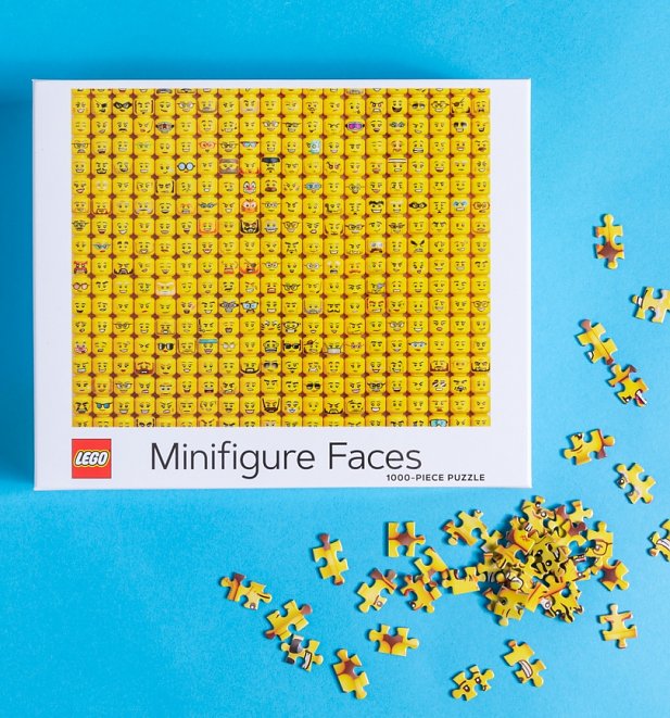 Lego Mini Figure Faces 1000 Piece Jigsaw Puzzle