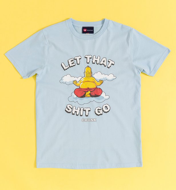 Let That S**t Go Light Blue Organic T-Shirt from Chunk Let That S**t Go Light Blue Organic T-Shirt from Chunk