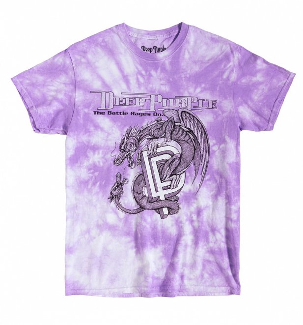 Lilac Deep Purple Tie Dye Oversized Tyler T-Shirt