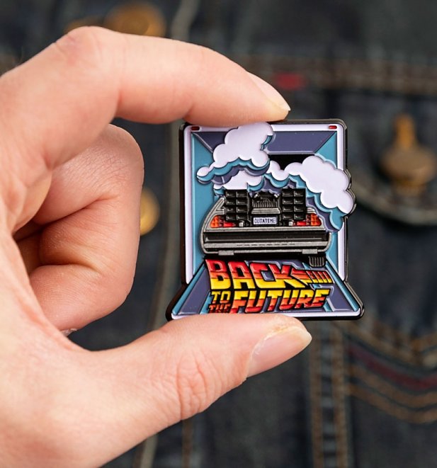 Limited Edition Back To The Future Delorean Enamel Pin