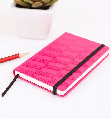Limited Edition Pink Barbie Logos Ruled Notebook from Moleskine Limited Edition Pink Barbie Logos Ruled Notebook from Moleskine