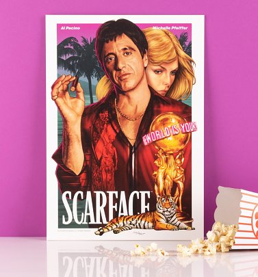 Limited Edition Scarface The World Is Yours Art Print Limited Edition Scarface The World Is Yours Art Print