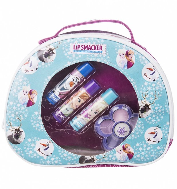 Lip Smacker Frozen Cosmetic Bag with Lip Balms and Eye Shadow
