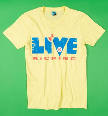 Live And Kicking Yellow T-Shirt Live And Kicking Yellow T-Shirt