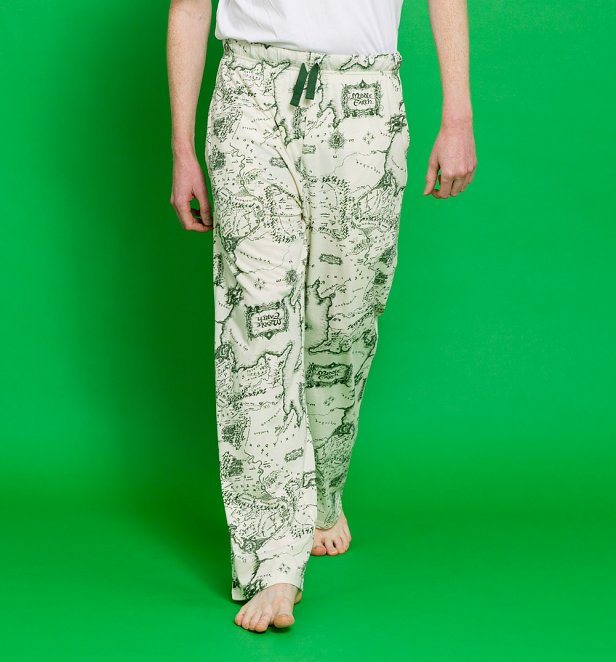 Lord Of The Rings Middle Earth Map Oatmeal Marl Lounge Pants