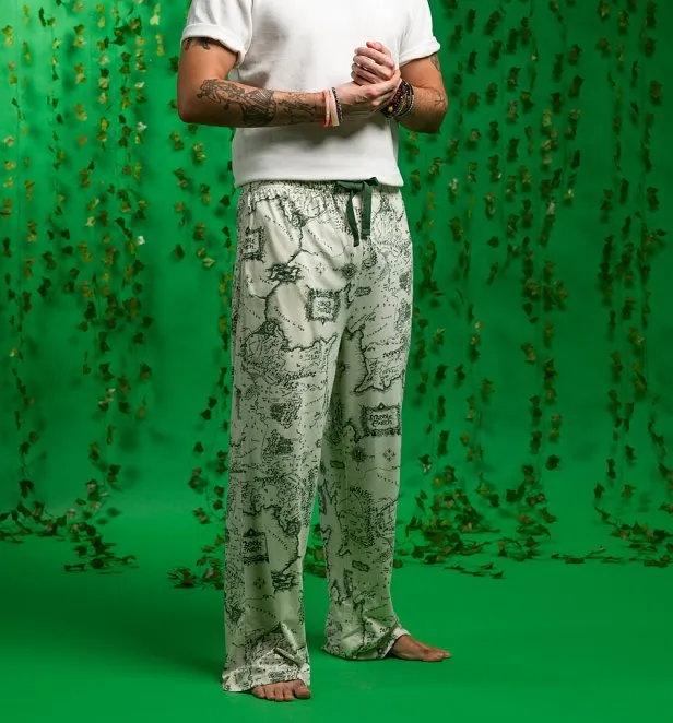 The Lord Of The Rings Middle Earth Map Oatmeal Marl Lounge Pants