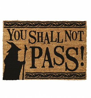 Lord Of The Rings You Shall Not Pass Door Mat Lord Of The Rings You Shall Not Pass Door Mat