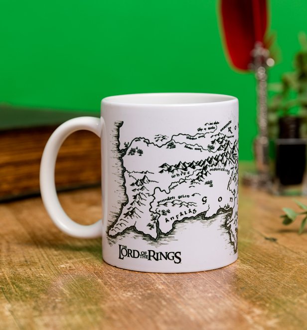 Lord of the Rings Middle Earth Map Mug