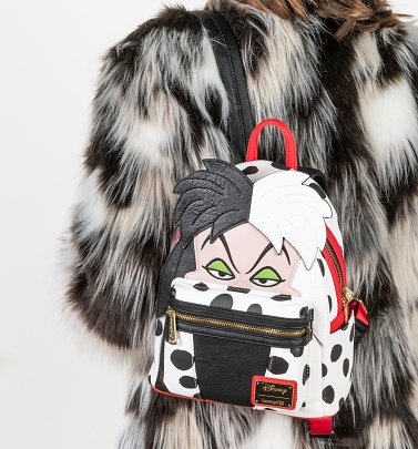 Loungefly Disney 101 Dalmatians Cruella de Vil Mini Backpack Loungefly Disney 101 Dalmatians Cruella de Vil Mini Backpack