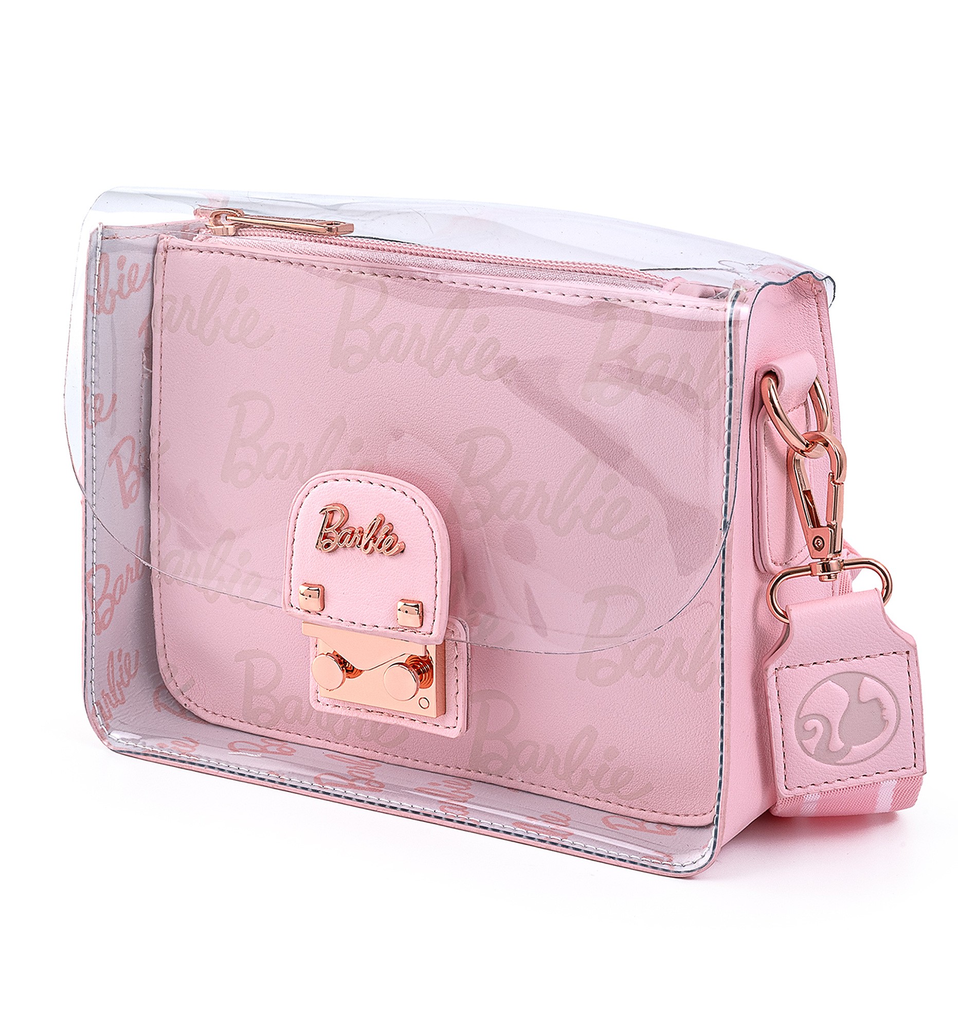 Loungefly Barbie Rose Gold Lock Crossbody