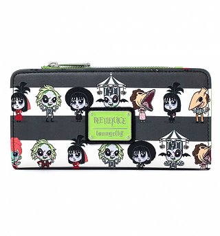 Loungefly Beetlejuice Group Chibi All Over Print Wallet Loungefly Beetlejuice Group Chibi All Over Print Wallet