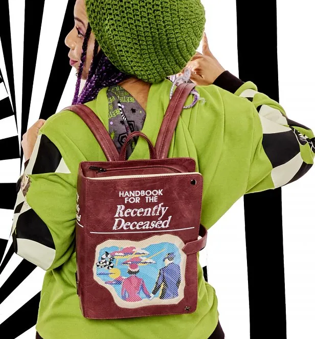 Loungefly Beetlejuice Handbook For The Recently Deceased Pin Trader Backpack