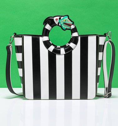 Loungefly Beetlejuice Sandworm Handle Crossbody Bag Loungefly Beetlejuice Sandworm Handle Crossbody Bag