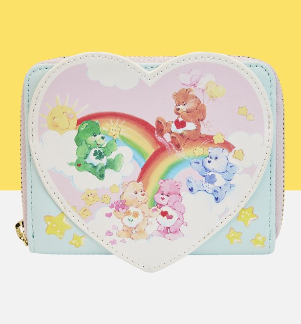Loungefly Care Bears Cloud Party Zip Around Wallet