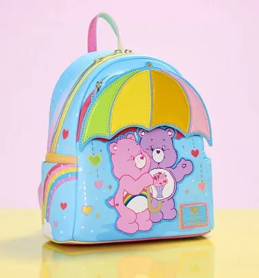☆Loungefly☆Care Bears Care-A-Lot Rainbow Mini Backpack Rainbow Mini Backpack - Care Bears