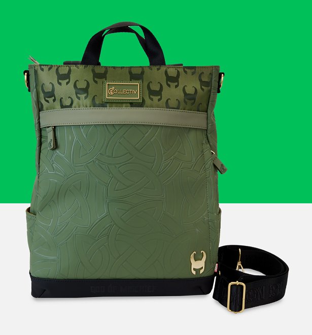 Loungefly Collectiv Marvel Loki The Creativ Convertible Tote Bag