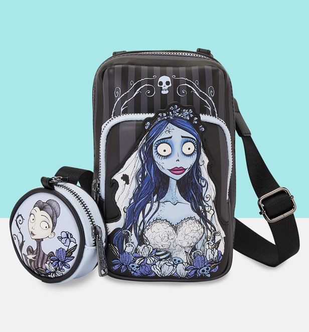Loungefly Corpse Bride Crossbody Sling Bag Loungefly Corpse Bride Crossbody Sling Bag