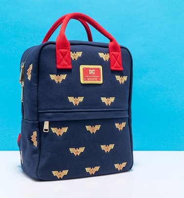 Loungefly DC Comics Wonder Woman Canvas Backpack Loungefly DC Comics Wonder Woman Canvas Backpack