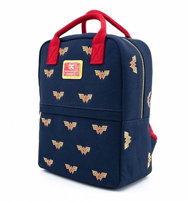 Loungefly DC Comics Wonder Woman Canvas Backpack Loungefly DC Comics Wonder Woman Canvas Backpack