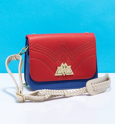 Loungefly DC Comics Wonder Woman Swivel Lock Lasso Strap Cross Body Bag Loungefly DC Comics Wonder Woman Swivel Lock Lasso Strap Cross Body Bag