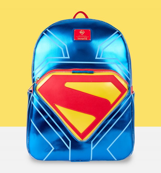 Loungefly DC Superman Full Size Backpack Loungefly DC Superman Full Size Backpack