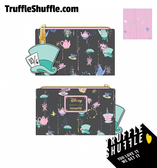 Loungefly Disney Alice In Wonderland A Very Merry Un-Birthday To You Flap Wallet Loungefly Disney Alice In Wonderland A Very Merry Un-Birthday To You Flap Wallet