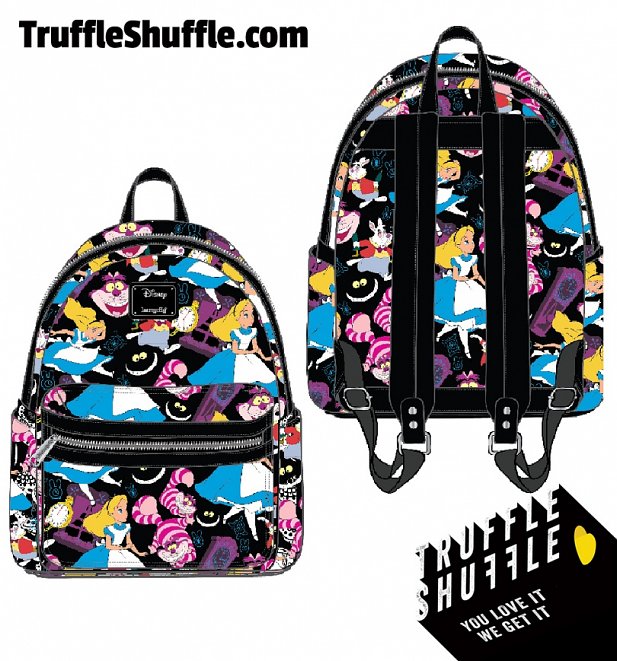 Loungefly Disney Alice In Wonderland All Over Print Classic Mini Backpack Loungefly Disney Alice In Wonderland All Over Print Classic Mini Backpack