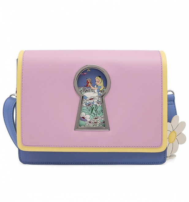 Loungefly Disney Alice In Wonderland Key Hole Crossbody Bag Loungefly Disney Alice In Wonderland Key Hole Crossbody Bag