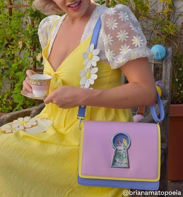 Loungefly Disney Alice In Wonderland Key Hole Crossbody Bag Loungefly Disney Alice In Wonderland Key Hole Crossbody Bag