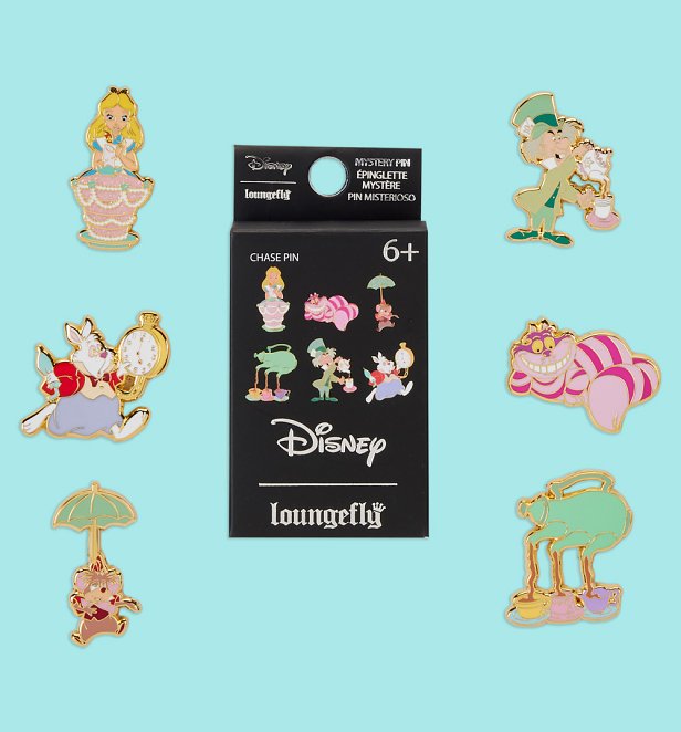 Loungefly Disney Alice In Wonderland Unbirthday Mystery Box Pins