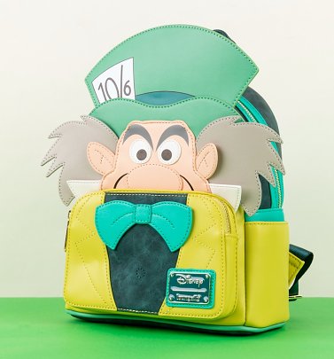 Loungefly Disney Alice in Wonderland Mad Hatter Mini Backpack Loungefly Disney Alice in Wonderland Mad Hatter Mini Backpack