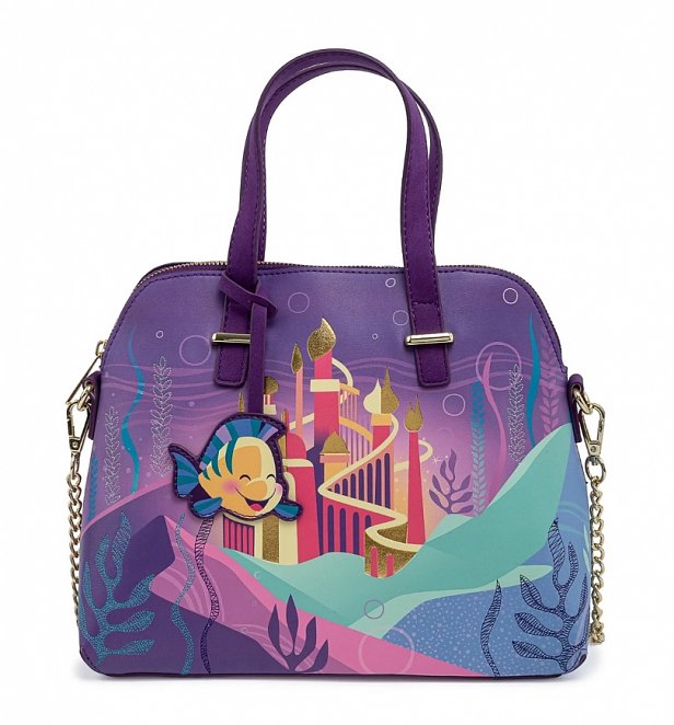 Loungefly Disney Ariel Castle Collection Crossbody Bag Loungefly Disney Ariel Castle Collection Crossbody Bag