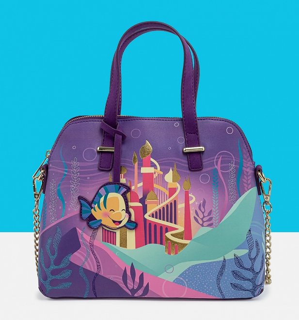 Loungefly Disney Ariel Castle Collection Crossbody Bag Loungefly Disney Ariel Castle Collection Crossbody Bag